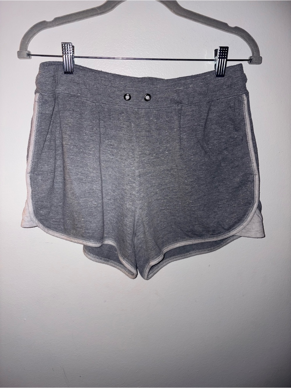 Athletic Works Gray Women's Athletic Shorts with White Trim